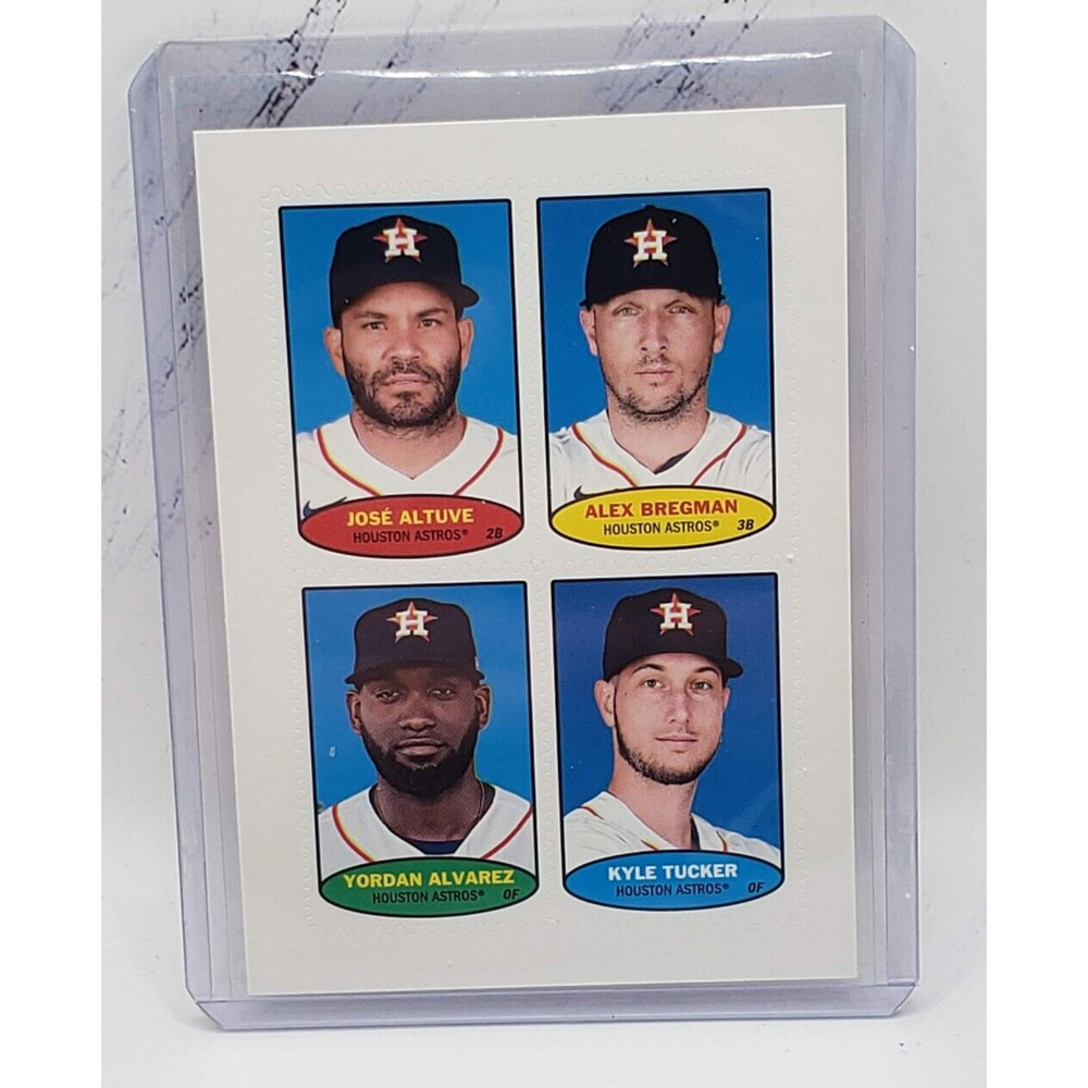 2023 TOPPS HERITAGE 1974 Stamps Altuve Bregman Yordan Alvarez Tucker 74BS 65-68